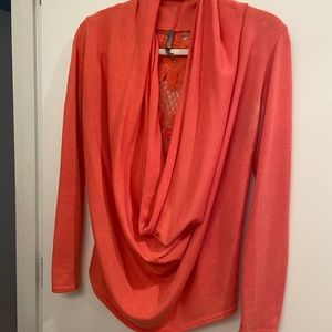Orange/salmon colored sweater